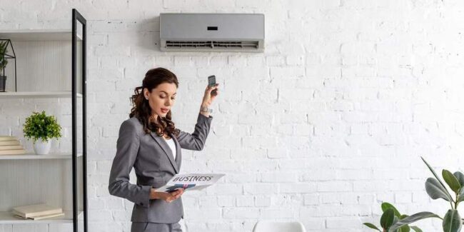 klimatyzacja w biurze BHP